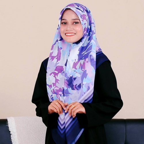 Tudung Bawal Cotton Voile - Orkid